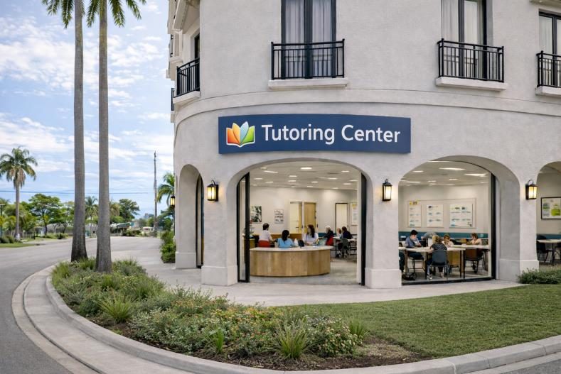 Tutoring and learning center at the ground floor